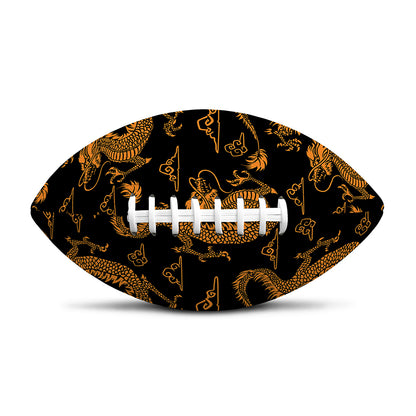 Eastern Dragon Pattern Print Rugby Ball