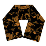 Eastern Dragon Pattern Print Scarf