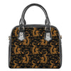 Eastern Dragon Pattern Print Shoulder Handbag