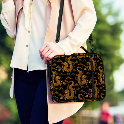 Eastern Dragon Pattern Print Shoulder Strap Bible Bag