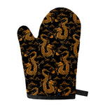 Eastern Dragon Pattern Print Single Oven Mitt