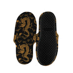 Eastern Dragon Pattern Print Slippers