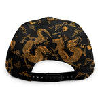 Eastern Dragon Pattern Print Snapback Cap