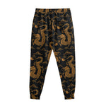 Eastern Dragon Pattern Print Sweatpants