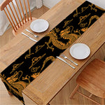 Eastern Dragon Pattern Print Table Runner