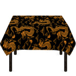 Eastern Dragon Pattern Print Tablecloth