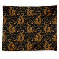 Eastern Dragon Pattern Print Tapestry