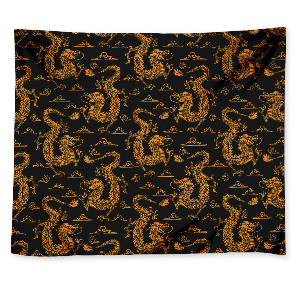 Eastern Dragon Pattern Print Tapestry