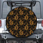 Eastern Dragon Pattern Print Tire Cover