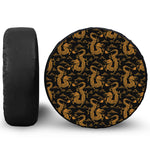 Eastern Dragon Pattern Print Tire Cover