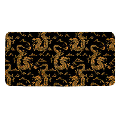 Eastern Dragon Pattern Print Towel