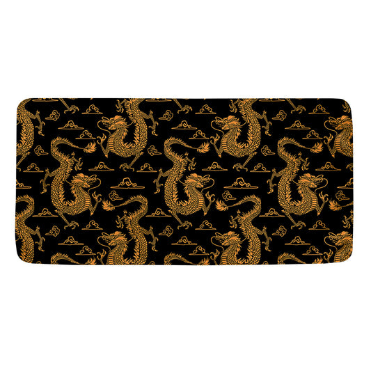 Eastern Dragon Pattern Print Towel