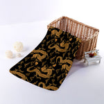 Eastern Dragon Pattern Print Towel