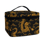 Eastern Dragon Pattern Print Travel Makeup Bag