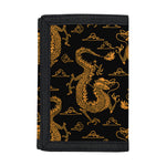 Eastern Dragon Pattern Print Trifold Wallet