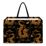 Eastern Dragon Pattern Print Utility Tote Bag