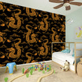 Eastern Dragon Pattern Print Wall Sticker