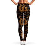 Eastern Dragon Pattern Print Women's Leggings