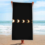 Eclipse Phases Print Beach Towel