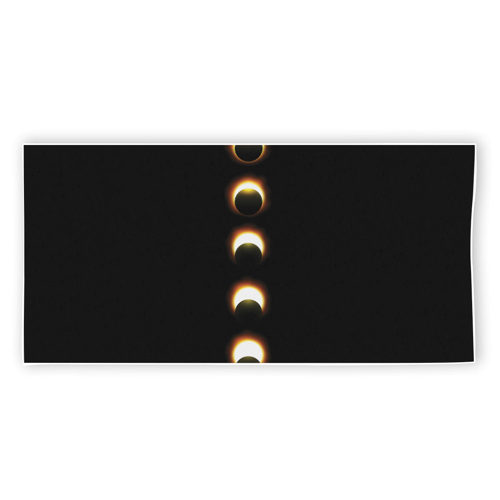 Eclipse Phases Print Beach Towel