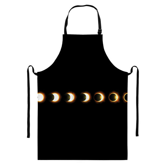 Eclipse Phases Print Bib Apron With Pocket