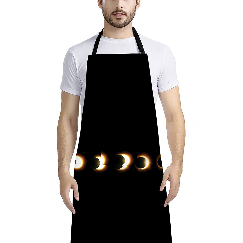 Eclipse Phases Print Bib Apron With Pocket