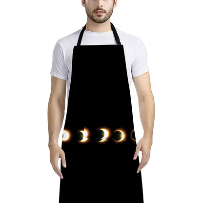 Eclipse Phases Print Bib Apron With Pocket