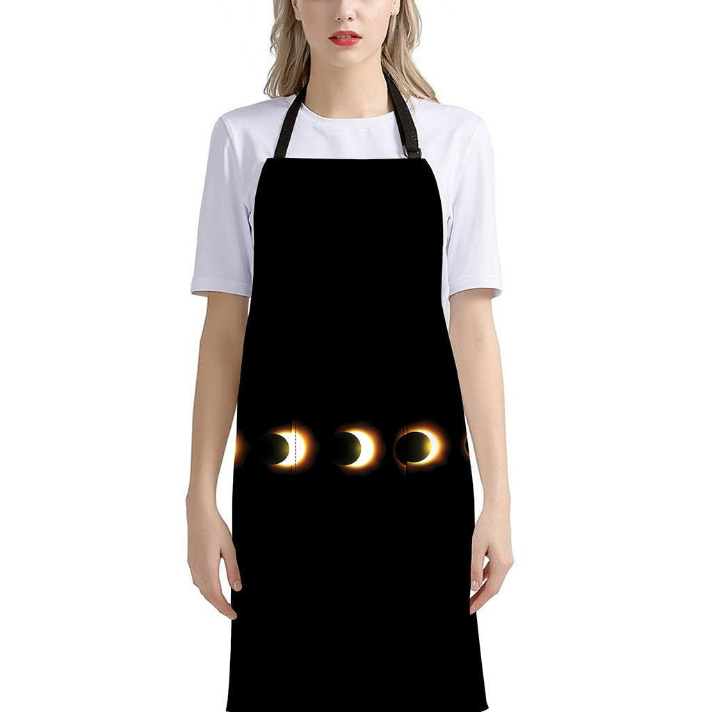 Eclipse Phases Print Bib Apron With Pocket