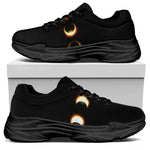 Eclipse Phases Print Black Chunky Shoes