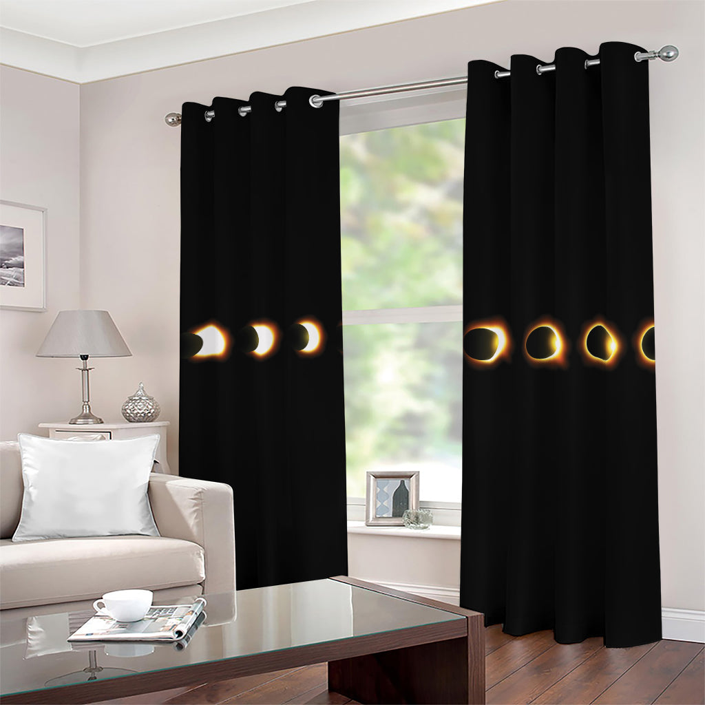 Eclipse Phases Print Blackout Grommet Curtains