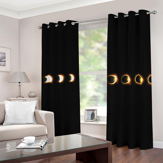 Eclipse Phases Print Blackout Grommet Curtains