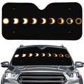 Eclipse Phases Print Car Windshield Sun Shade