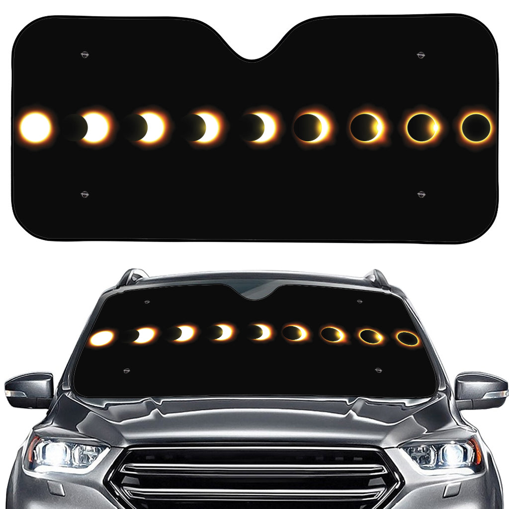 Eclipse Phases Print Car Windshield Sun Shade