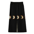 Eclipse Phases Print Cotton Front Slit Maxi Skirt