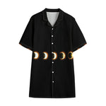 Eclipse Phases Print Cotton Hawaiian Shirt