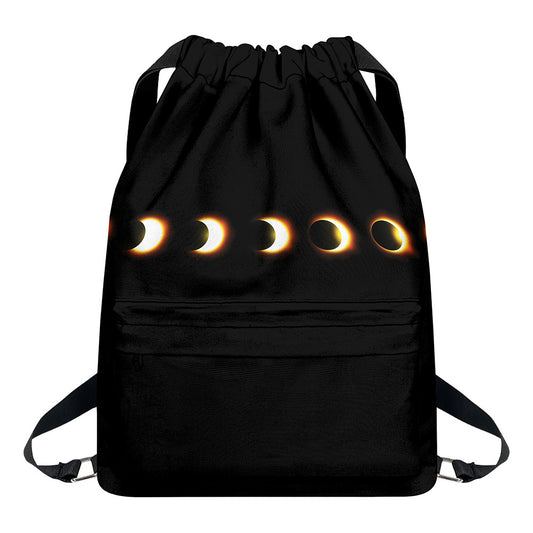 Eclipse Phases Print Drawstring Backpack