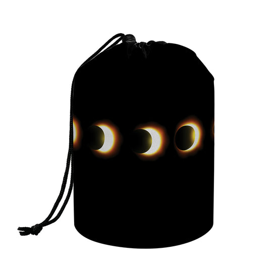 Eclipse Phases Print Drawstring Makeup Bag