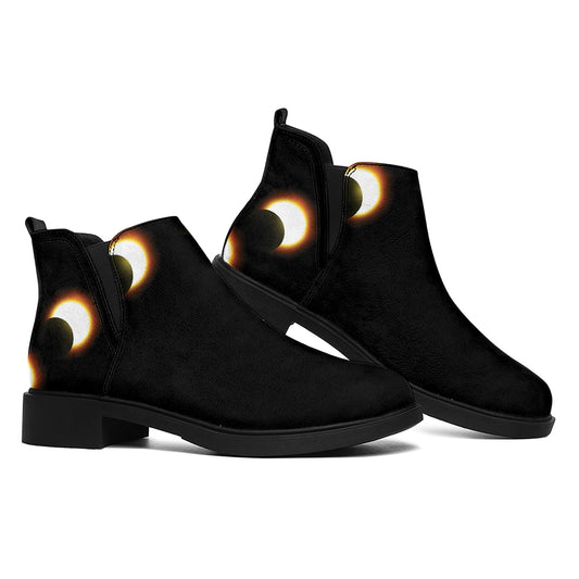 Eclipse Phases Print Flat Ankle Boots