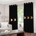Eclipse Phases Print Grommet Curtains
