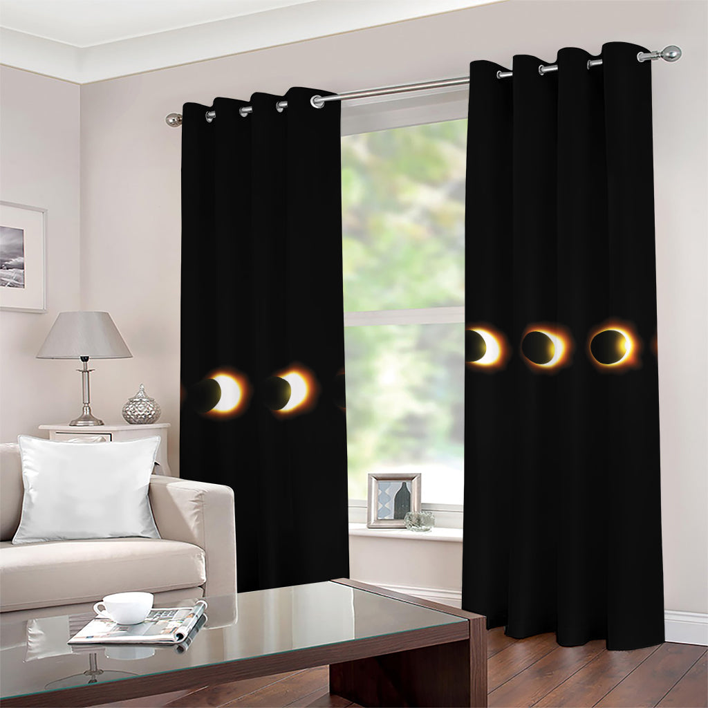 Eclipse Phases Print Grommet Curtains