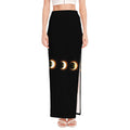Eclipse Phases Print High Slit Maxi Skirt