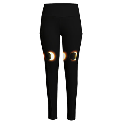 Eclipse Phases Print High-Waisted Pocket Leggings