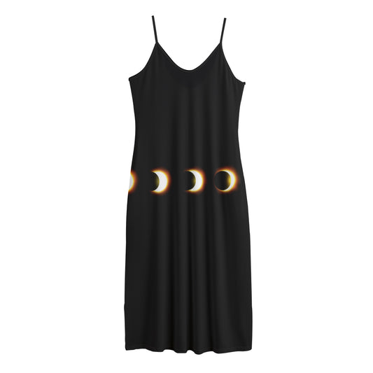 Eclipse Phases Print Jersey Midi Cami Dress