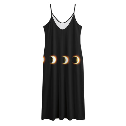 Eclipse Phases Print Jersey Midi Cami Dress