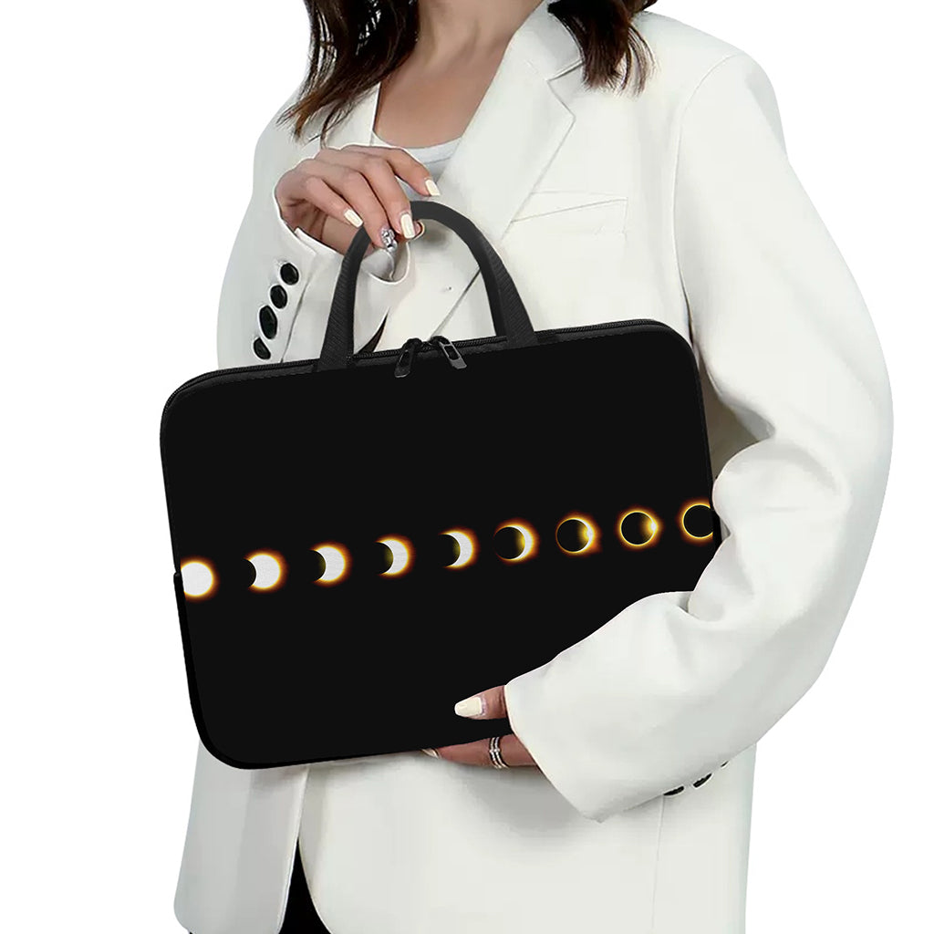 Eclipse Phases Print Laptop Sleeve With Handle