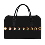 Eclipse Phases Print Leather Duffle Bag