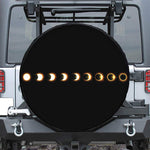 Eclipse Phases Print Leather Spare Tire Cover