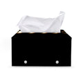 Eclipse Phases Print Leather Tissue Box Cover