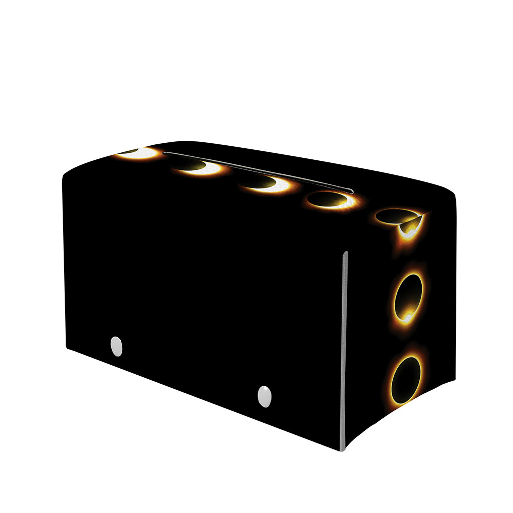 Eclipse Phases Print Leather Tissue Box Cover
