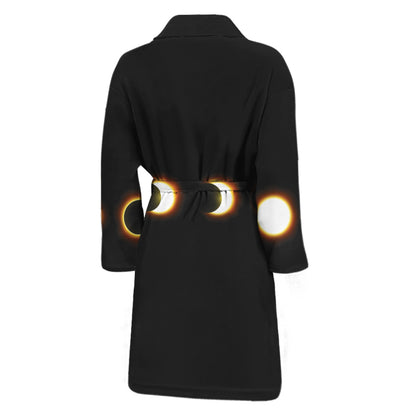 Eclipse Phases Print Men's Bathrobe